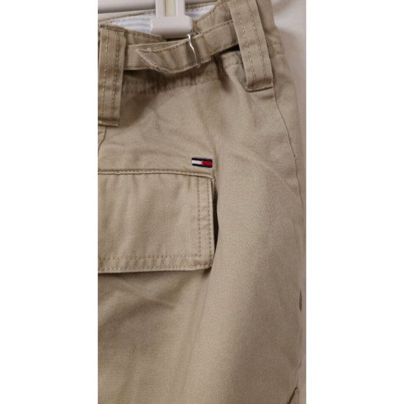 Tommy Hilfiger Mens 36 Beige Adjustable Waist Flat Front Cargo Shorts 10" Inseam - Picture 12 of 13